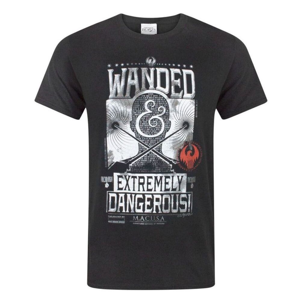 Fantastic Beasts And Where To Find Them Mens Wanded T-Shirt / Black